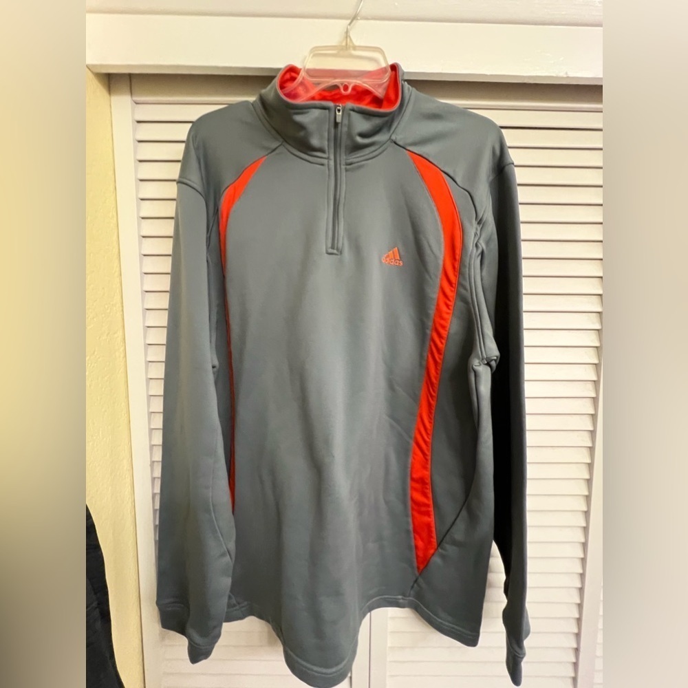 Mens Adidas Half Zip Sweatshirt Dry fit